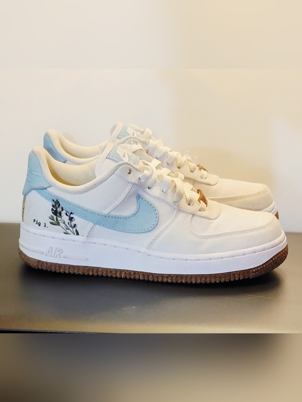 Nike Air Force 1 '07 SE 'Indigo' CZ0269-100 Size 5.5 Women's White/Obsidian